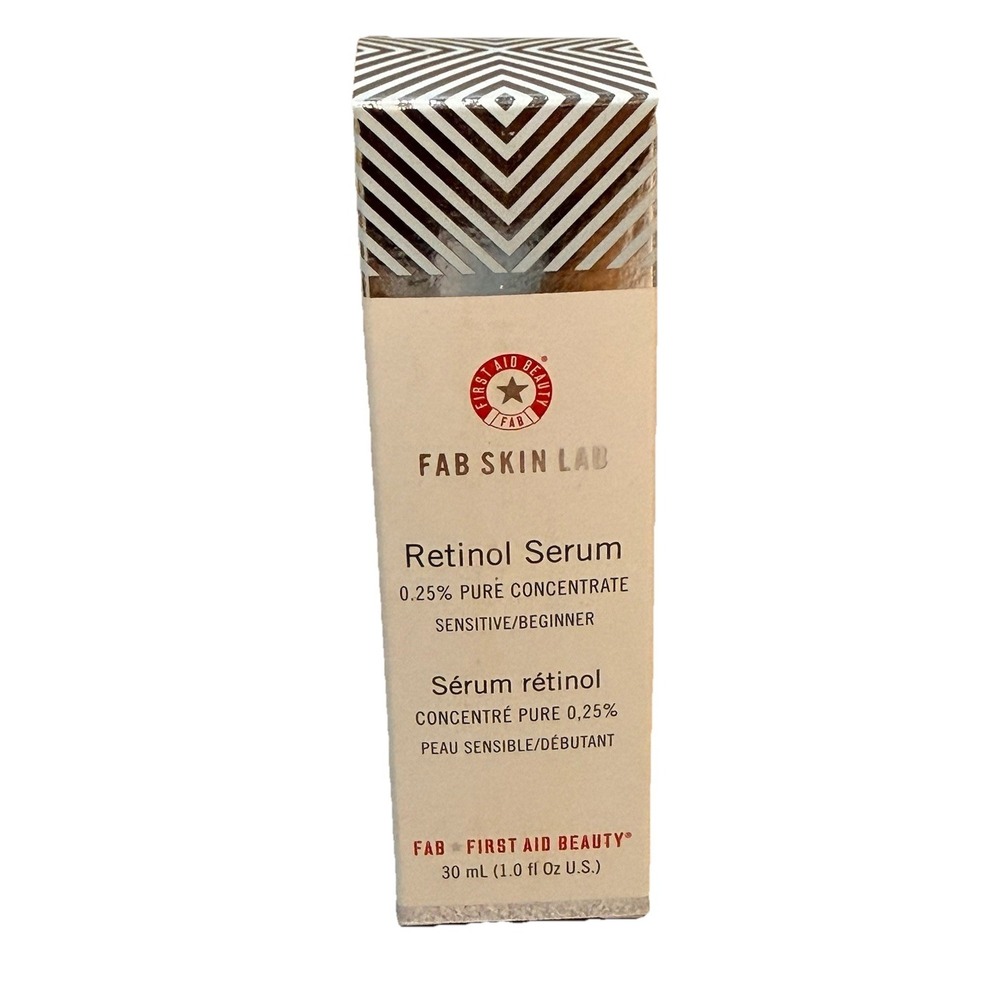 First Aid Beauty FAB Skin Lab Retinol Serum .25% Pure Concentrate 1 oz NIB!